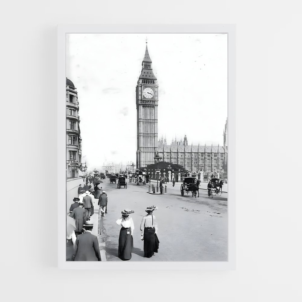 Poster Flânerie à Big Ben – affiche Jeux Olympiques (vue 3)